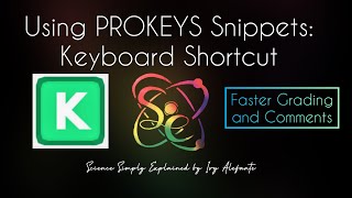 ProKeys Creating Snippets for Keyboard Shortcuts  No More Copy Paste [upl. by Robena]