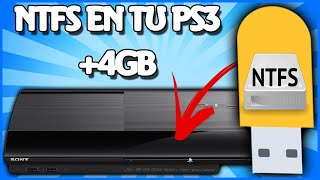 UTILIZA FORMATO NTFS ARCHIVOS DE 4GB en tu PS3 FÁCILMENTE [upl. by Sllew677]