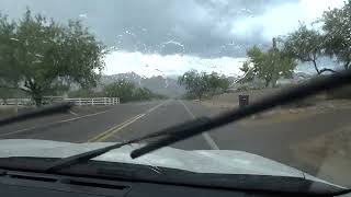 Driving Rain NE Tucson AZ 2024 09 15 [upl. by Axel631]