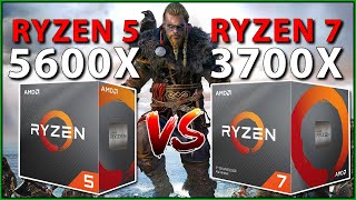 Ryzen 3700X vs 5600X Benchmarks [upl. by Elokyn]