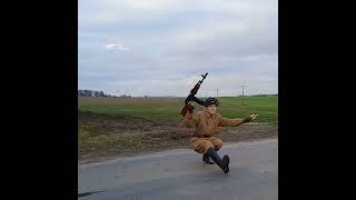 Cossack DANCE with AK74 kazotsky kick [upl. by Ewold]