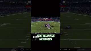 Accidental Touchdown sports football madden funny shorts [upl. by Ilona]