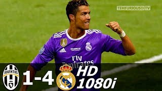 Juventus vs Real Madrid 1 4 UHD 4k UCL Final 2017 Full Highlights English Commentary [upl. by Kitty199]