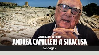 Andrea Camilleri al Teatro Greco di Siracusa quotLa cecità mi ha dato maggiore chiarezza di pensieroquot [upl. by Elsy]