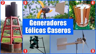 💨 TOP 5 Generadores Eólicos Caseros que TÚ MISMO puedes construir paso a paso  Bricologia [upl. by Hauge789]