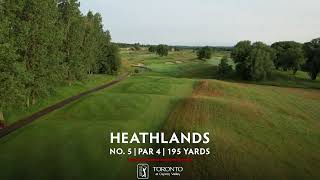 5th Hole  Heathlands Course  TPC Toronto at Osprey Valley [upl. by Grindlay]