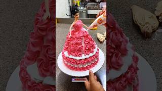 New Barbie Doll Cake Design 💃shortvideo barbiecake dollcake youtubeshorts birthdaycake cake [upl. by Popele]