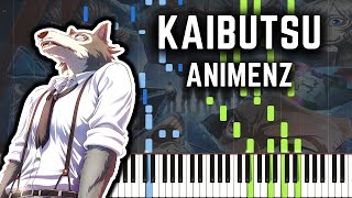 Animenz Kaibutsu Monster  BEASTARS S2 OP  Piano Tutorial  Synthesia [upl. by Pournaras533]