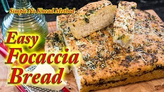 Focaccia bread made easy at home [upl. by Enorahs505]