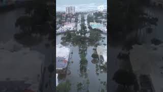 Drone Footage Shows Extent of Hurricane Helene Flooding in Sarasota [upl. by Analli982]