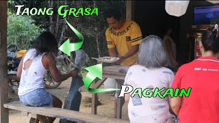 TAONG GRASA BINIGYAN NG PAGKAIN KAYA NAGPAKITANG GILAS AGAD subrang bait naman nila grabi BIG SALUTE [upl. by Odlaw144]