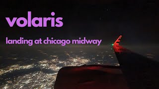 Chicago Midway International Airport landing  Volaris  Airbus A320NEO  XAVRD  Y4 908 [upl. by Idisahc]