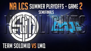 Highlights TSM vs LMQ PAX Semi Final  Game 2 S4 NA LCS Playoffs Worlds Regional Qualifier [upl. by Andromache]