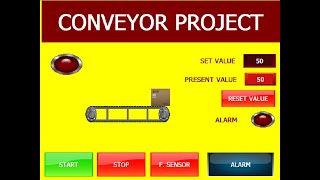 Conveyor Project by LS XpBuilder HMI Skills Engineering amp Automation [upl. by Nehtiek601]