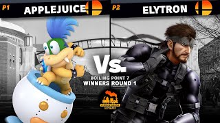 Boiling Point 7  Winners Round 1  Applejuice Bowser Jr vs Elytron Snake [upl. by Heron307]