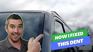 How I Fixed This Roof Rail Dent  Paintless Dent Removal Training [upl. by Swart]