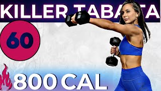 55MIN FAT KILLER TOTAL BODY TABATA WORKOUT build lean muscle and lose fat fast  abs 2010 timer [upl. by Teador237]