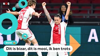 Ajax wint en gaat naar kwartfinale Champions League [upl. by Idolla]