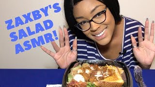 Zaxbys Salad MukbangEating Show ASMR CRUNCHY CHEWING SOUNDS [upl. by Eynaffit]