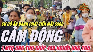 RỚT NƯỚC MẮT KHI MTQ UNG THƯ Ở MỸ ĐI LÀM LẤY TIỀN GIÚP 450 BỆNH NHÂN UNG THƯ 1 BỮA CƠM LÚC KHÓ KHĂN [upl. by Nnaaras]