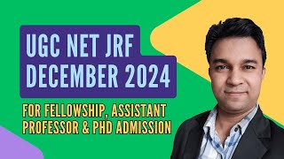 UGC NET December 2024 Notified  Grab NET JRF  Compulsory for PhD Admission [upl. by Ahsienar]