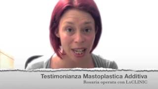 MastoPlastica Additiva Testimonianza Rosaria La CLINIC [upl. by Anikas552]