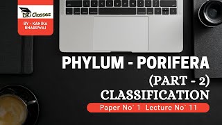 Phylum Porifera Classification  Part 2  BSc Zoology 1st year  Paper 1  Lecture 11 हिन्दी English [upl. by Drawoh]