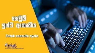 සෙවුම් ඉෂ්ට ආකෘතිය  Fetch execute cycle  Nenasa TV [upl. by Adnamma801]