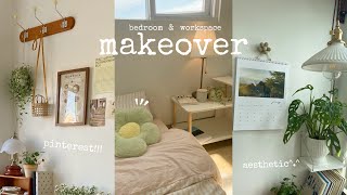 Aesthetic room makeover 2024🌷pinterest inspired🎁 [upl. by Ahel74]