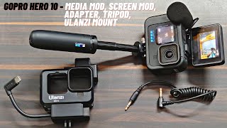 GoPro Hero 10 Media Mod Screen Mod GoPro Accessories  4K Video Quality [upl. by Knapp39]