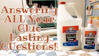 Glue Basting FAQs Lets Answer All Your BURNING Questions on How To Baste a Quilt With Glue [upl. by Flan7]