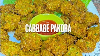 Cabbage Pakora recipe  বিকালের নাস্তার জন্য বানাতে পারেন  বাঁধাকপির পাকরা [upl. by Dorahs]