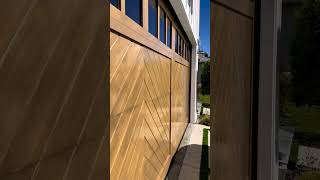 Gorgeous Wood Garage Door🌟garagedoor repair service trending style design modern Houston tx [upl. by Weingarten]