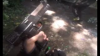 Overrun and Surrounded with just a pistol  paintball magfed domination [upl. by Auqenaj]