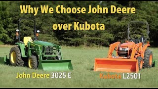 John Deere 3025R VS the Kubota L2501  United Ag amp Turf Chooses John Deere  Find out Why [upl. by Aesoh]