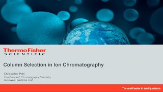 Column Selection in Ion Chromatography [upl. by Bernstein]