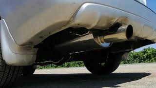 04 subaru forester xt yonaka exhaust [upl. by Acalia]