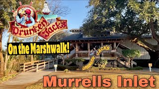 Drunken Jacks On the Murrells Inlet Marshwalk  Murrells Inlet SC  Drinks and Appetizers [upl. by Ueik64]