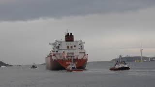 LNG Tanker VALENCIA KNUTSEN outbound Ferrol [upl. by Wood]