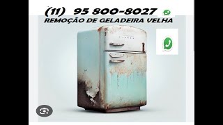 REMOÇÃO DE GELADEIRA VELHA Jardim São João 11 95 8008027 J N R [upl. by Anivek]