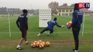 Allenamento dei portieri in preparazione di BFCEmpoli [upl. by Arammat]