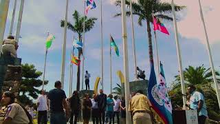 CARICOM and SICA Flags Reestablished at Belize City Flag Monument to Mark 24th Anniversary  PT 1 [upl. by Flessel]