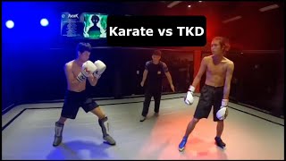 Karateka Was Losing To TKD BUT THEN FIGURED HIM OUT [upl. by Ekard654]