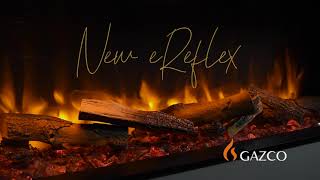 New generation Gazco eReflex Electric Fires  1 2 or 3 sided fireplace [upl. by Marne]