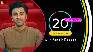 20 Questions in 2 minutes with Ranbir Kapoor  Shamshera  Sanjay Dutt Vaani Kapoor Karan Malhotra [upl. by Heiner]