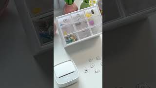 Decorating My Storage Box with Cute Stickers Using the S1 Mini Printer miniprinter labelprinter [upl. by Noizneb]