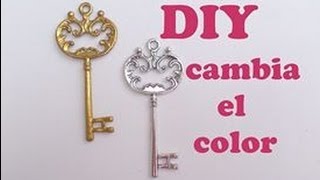 Diy Como cambiar el color de colgantes entrepiezas y abalorios [upl. by Mcafee]