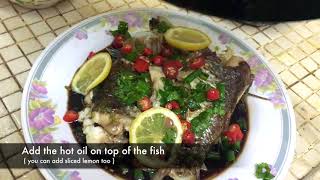 Simple Chinese Steam Fish Recipe [upl. by Feigin]