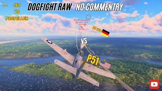 P51 mustang vs Me 262  raw dogfight dogfight warthunder ww2 [upl. by Wendolyn]