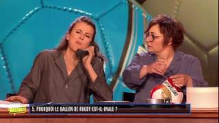 Nicole Ferroni et Sandra Colombo  Pourquoi le ballon de rugby estil ovale  VPRQ [upl. by Stormie170]